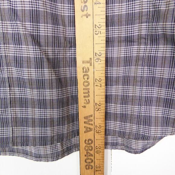 John Varvatos USA Shirt Mens SZ M Button Up Checkered Business Casual Dress NWT - Picture 10 of 12